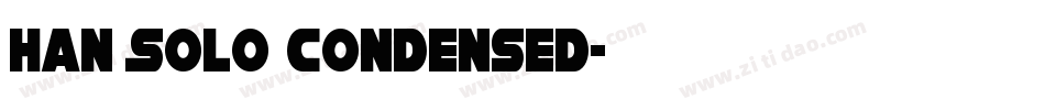 Han Solo Condensed字体转换